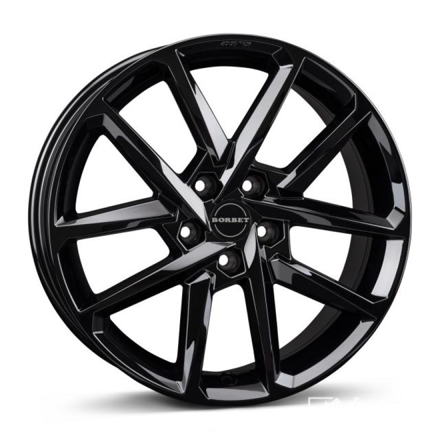 N black glossy 8.0x18